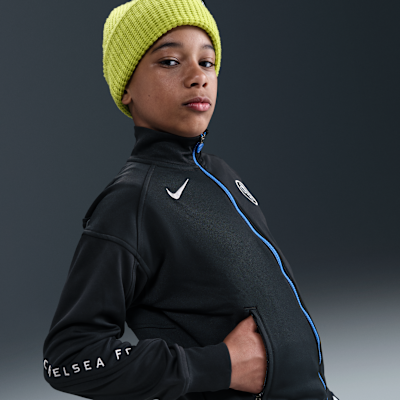 Nike Chelsea フリースジャケット チェルシー ナイキフリースフーデッド ジャケット - ブラック